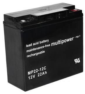 Pb akumulátor MULTIPOWER 12V/22,0Ah