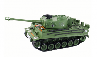 RC auto - Tiger RC Tank 1:18 zelený na diaľkové ovládanie