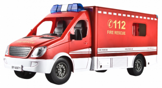RC Hasičské Auto Požiarnej služby 1:18 2.4GHz (Otváracie zadné dvere)