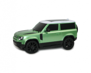 RC Licencovaný Land Roveru Defender 90, 1:24, LED svetlá, 2,4 GHz, 100% RTR, strieborná metalíza Farba: Zelená
