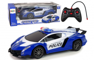 RC Policajné závodné auto 1:16 LED svetlá na diaľkové ovládanie