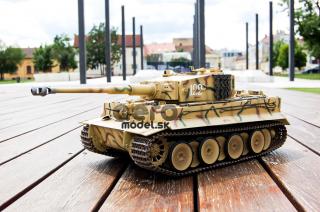 RC tank 1:16 Tiger 1, 2.4GHz, IR, zvuk, camouflage