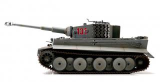 RC TORRO tank 1:16 Tiger I IR - kamufláž svetlo šedá