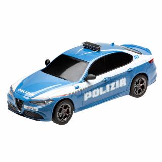 RE.EL Toys: RC Policajné Auto Alfa Romeo Giulia 1:18