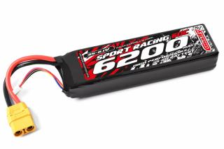 Sport Racing 60C - 6200mAh - 11,1V 3S - LiPo Semi-Soft case - XT90