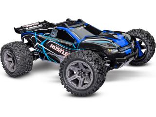 Traxxas Rustler 1:10 BL-2s 4WD RTR modrý