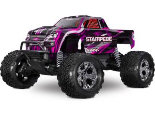 Traxxas Stampede 1:10 BL-2s RTR růžový