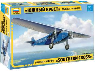 Zvezda Fokker F-VII Trimotor (1:72)