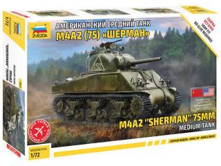 Zvezda M4A2 Sherman (75 mm) (1:72)
