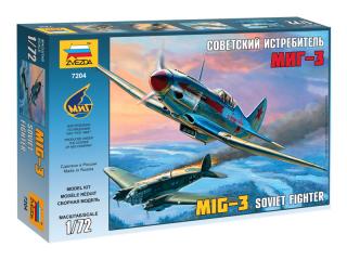 Zvezda MIG-3 sovietska stíhačka (1:72)