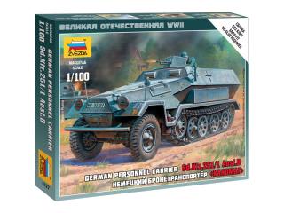 Zvezda Snap Kit - Sd.Kfz.251/1 Ausf.B (1:100)