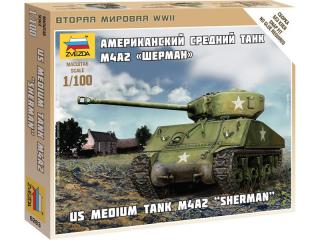 Zvezda Snap Kit - Sherman M-4 (1:100)