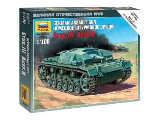 Zvezda Snap Kit - Sturmgeschütz III Ausf.B (1:100)