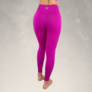 Bezšvové legíny Ribbed Pink Yastraby Veľkosť: L