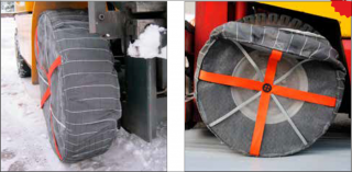 Textilné Snehové reťaze na pneumatiky 18 x 7 - 8 ,16 x 6 -8 , 5.00 x 8