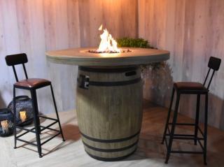 Barový stôl s ohniskom GRIFITH