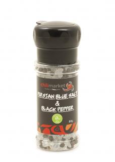 Perzská Modrá Soľ S Čiernym Korením V mlynčeku (80G)