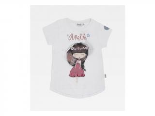 Anekke Nature - Dievčenské tričko s krátkym rukávom biele Vek: 10 rokov