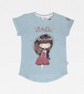 Anekke Nature - Dievčenské tričko s krátkym rukávom modré Vek: 12 rokov