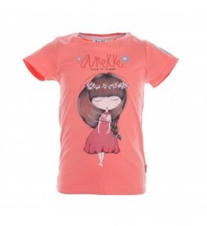 Anekke Nature - Dievčenské tričko s krátkym rukávom oranžové Vek: 6 rokov