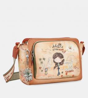 Anekke Peace & Love Camel - Crossbody kabelka