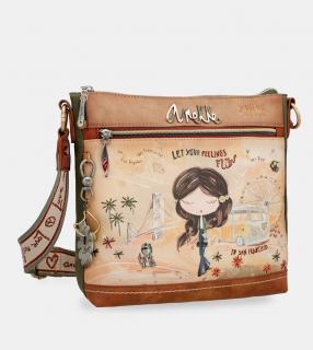 Anekke Peace & Love Camel - Crossbody kabelka