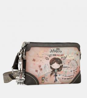 Anekke Peace & Love Pink - Crossbody kabelka