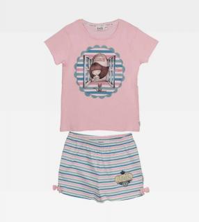 Anekke Seaside - Dievčenské pyžamo krátke ružové Vek: 10 rokov