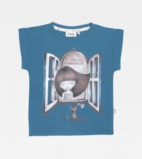 Anekke Seaside - Dievčenské tričko s krátkym rukávom modré Vek: 8 rokov