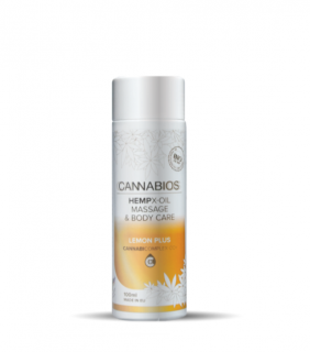 Cannabios - bio konopný masážny a ošetrujúci olej lemon 100ml