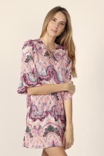 Capri - Dámske plážové šaty ružové Veľkosť :: XL