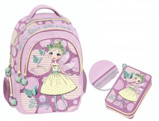 Fairy - Školský set ( taška + peračník )