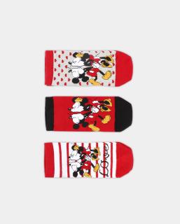 Mickey Mouse - Dámske ponožky set 3 párov Veľkosť: 36-40