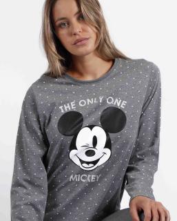 Mickey Mouse - Dámske pyžamo dlhé sivé Veľkosť :: L