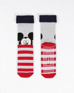 Mickey Mouse - Ponožky teplé protišmykové Veľkosť: 36-40