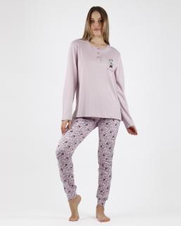 Minnie Mouse - Dámske pyžamo dlhé fialové Veľkosť :: XXL
