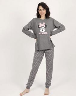 Minnie Mouse  - Dámske pyžamo dlhé sivé Veľkosť :: L