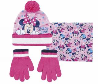 Minnie Mouse - Set čiapka, nákrčník a rukavice Veľkosť: 54