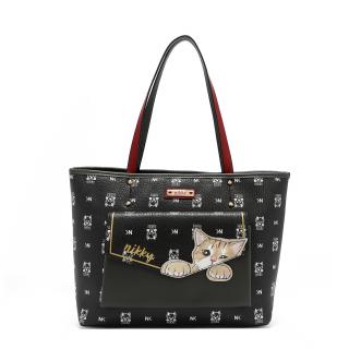 NIKKY by Nicole Lee - Finds Meow Black - Kabelka na plece