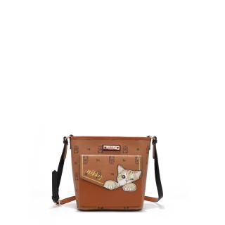 NIKKY by Nicole Lee - Finds Meow Brown - Crossbody kabelka