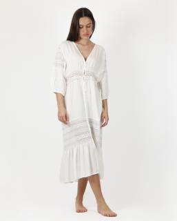 Pradera - Dámske plážové šaty biele Veľkosť :: XL