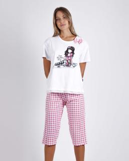 Santoro Gorjuss - Enjoy The Little Things - Dámske pyžamo s 3/4 nohavicami Veľkosť :: XL
