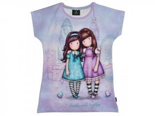 Santoro Gorjuss - Friends Walk Together - Dievčenské tričko s krátkym rukávom fialové Vek: 12 rokov