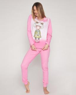 Santoro Gorjuss - Lambkins - Dámske pyžamo dlhé ružové Veľkosť :: XL