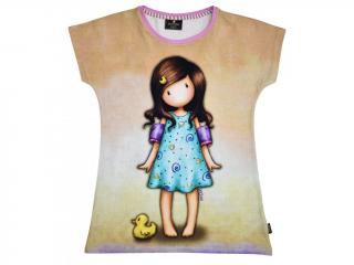 Santoro Gorjuss - Little Duck - Dievčenské tričko s krátkym rukávom žlté Vek: 8 rokov