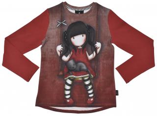 Santoro Gorjuss - Ruby - Dievčenské tričko s dlhým rukávom červené Vek: 10 rokov