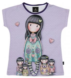 Santoro Gorjuss - Seven Sisters - Dievčenské tričko s krátkym rukávom fialové Vek: 8 rokov