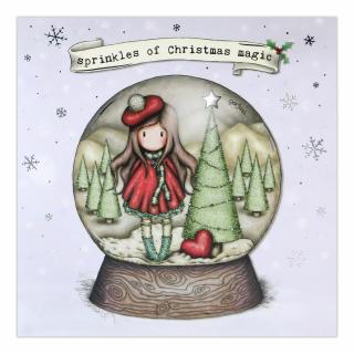 Santoro Gorjuss - Snowglobe - Vianočná pohľadnica s obálkou