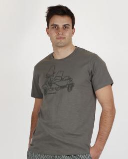 Sidecar - Pánske tričko s krátkym rukávom zelené Veľkosť :: L