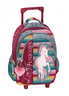Unicorn - Školská taška s kolieskami